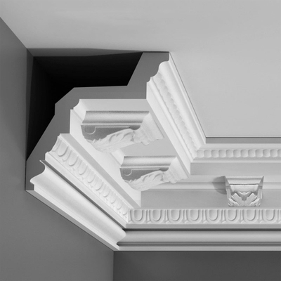 PU Cornice Moulding Produk Poliuretan Moulded Tahan Api