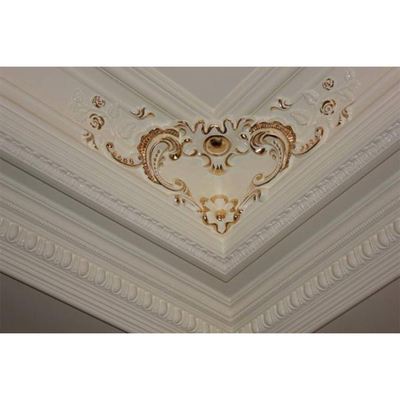 PU Cornice Moulding Produk Poliuretan Moulded Tahan Api