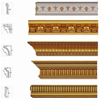 Cornice Dekoratif 66g / S Mesin Busa PU Tekanan Tinggi